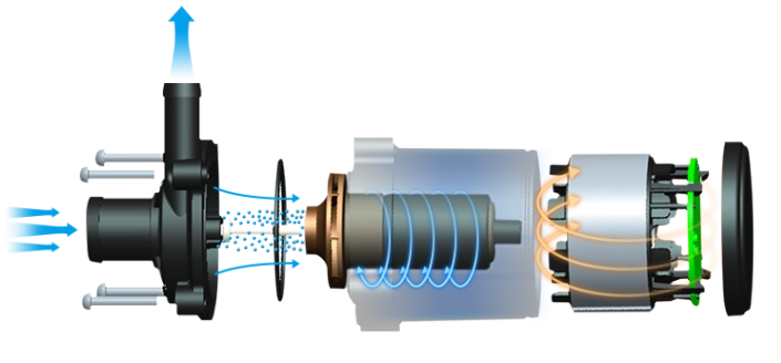 brushless dc pump rotor topsflo